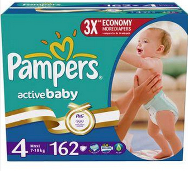 Pampers Active Baby Maxi (7-18 kg) 4 162pc(s)
