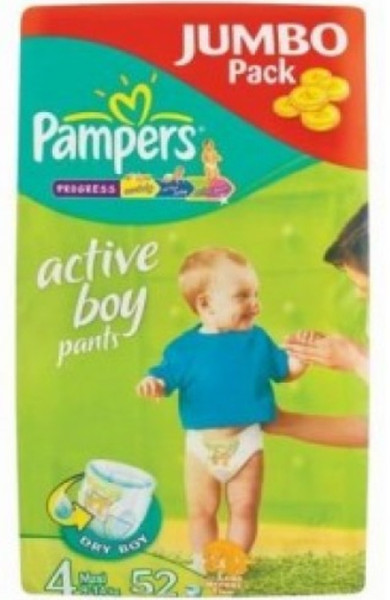 Pampers Active Boy Pants, 4, 9 - 14 kg 4 52Stück(e)