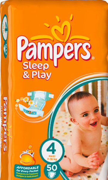 Pampers Sleep & Play Maxi, 4, 7 -18 kg 4 50pc(s)