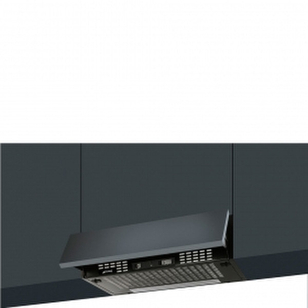 Smeg KE61NEE Semi built-in (pull out) 175m³/h E Black cooker hood