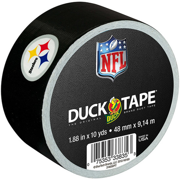 Duck Pittsburgh Steelers 9.144м Черный 1шт канцелярская/офисная лента