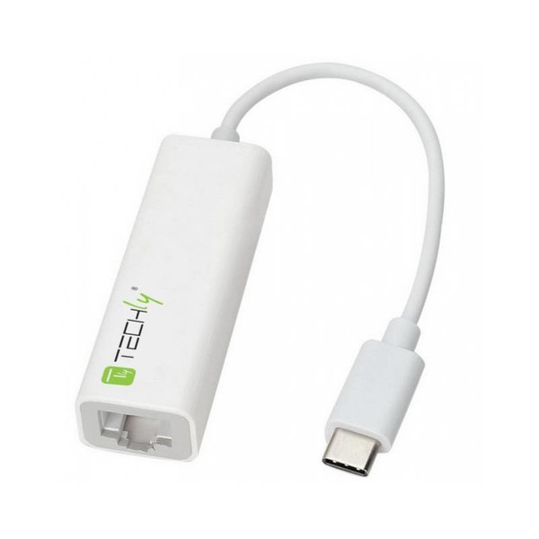 Techly Converter Cable Adapter USB 3.1 Type CM to Gigabit Ethernet IADAP USB31-ETGIGA