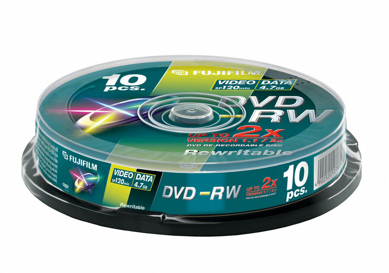 Fujifilm 10 x DVD-RW 2x 4.7GB DVD-RW 10Stück(e)