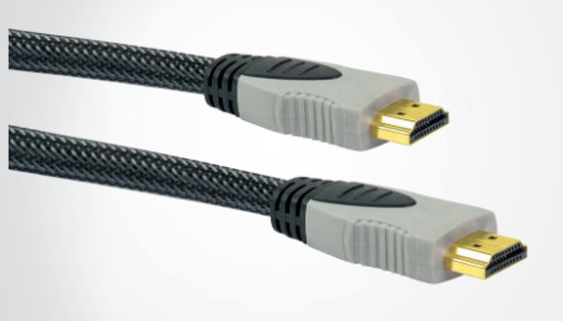 Schwaiger 2x HDMI 2m 2м HDMI HDMI Черный, Серый