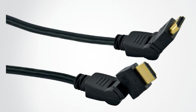 Schwaiger 2x 360° HDMI 2m 2m HDMI HDMI Black