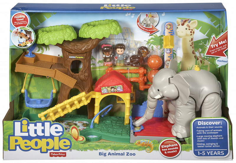 Fisher Price Little People Big Animal Zoo Tier Spielzeug-Set