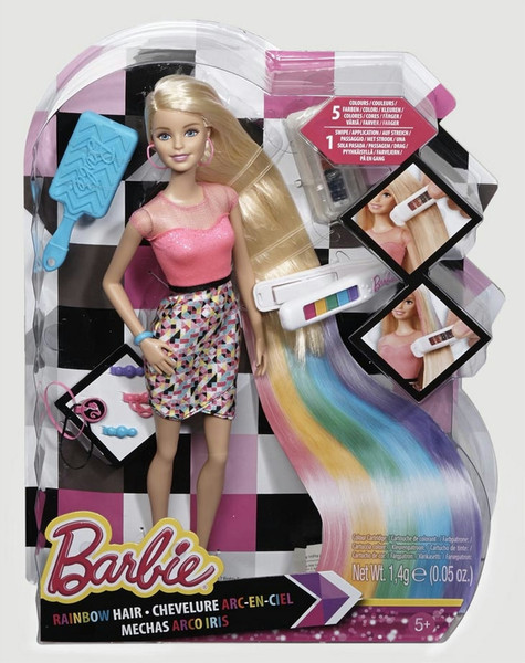 Mattel Barbie Rainbow Hair Разноцветный кукла