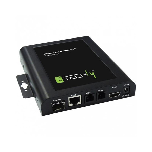 Techly HDMI Extender Transmitter over IP with PoE and Video Wall Function IDATA EXTIP-VW