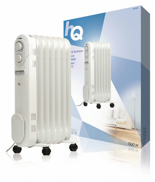 HQ -OR07 Для помещений 1500Вт Белый Радиатор электрический обогреватель