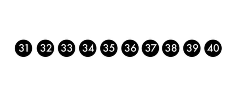 Addimat 65.031 10шт Черный Число самоклеющийся символ