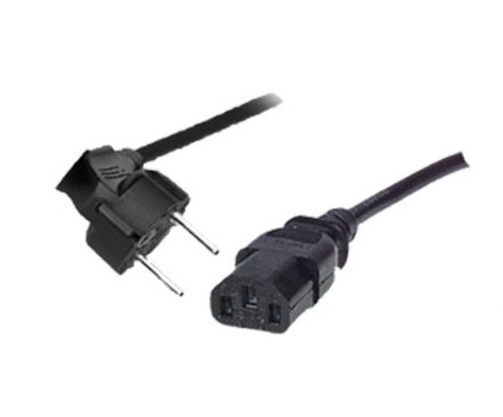 shiverpeaks Type F/C13 15m 15m Power plug type F C13 coupler Black power cable