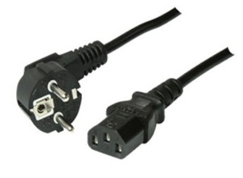 shiverpeaks Basic-S 3m CEE7/7 Schuko C13 coupler Black power cable