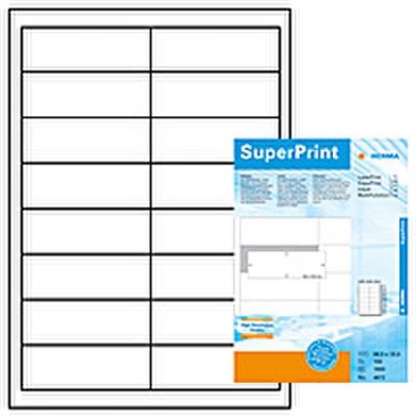 HERMA Etiket SuperPrint 4672 1600шт самоклеящийся ярлык