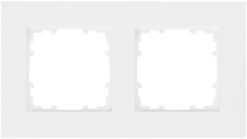 Siemens 5TG11120 Titanium,White switch plate/outlet cover