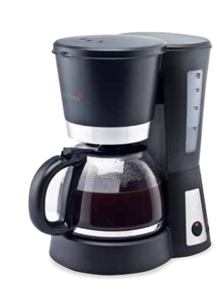 Korona 10203 Drip coffee maker 1.25L 10cups Black,Stainless steel coffee maker