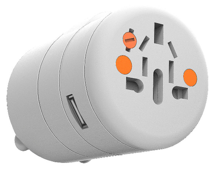 Xtorm CX008 Universal Universal Orange,White power plug adapter