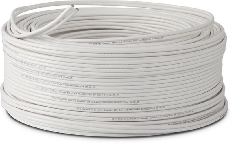 TechniSat 0002/3022 100м Белый коаксиальный кабель