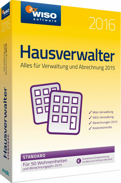 Buhl Data Service WISO Hausverwalter 2016 Standard