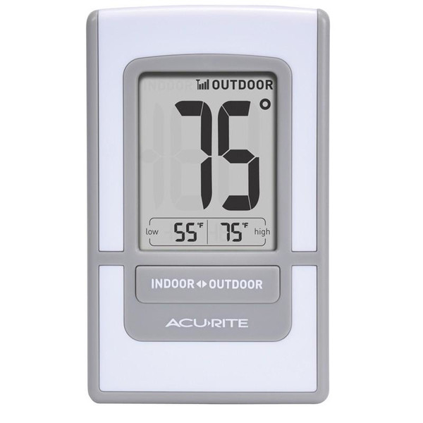 AcuRite 00425A1 Indoor/outdoor Electronic environment thermometer Grey,White