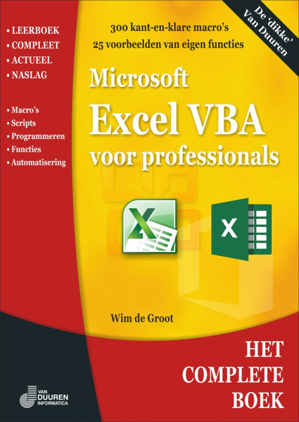 Van Duuren Media Het complete Boek: Excel VBA voor professionals