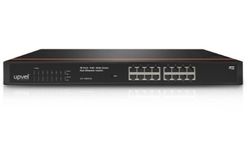 UPVEL UP-316FEW Managed L2 Fast Ethernet (10/100) Power over Ethernet (PoE) 1U Black network switch