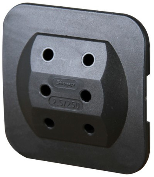 Kopp 174905008 Тип C (Europlug) Тип C (Europlug) Черный адаптер сетевой вилки