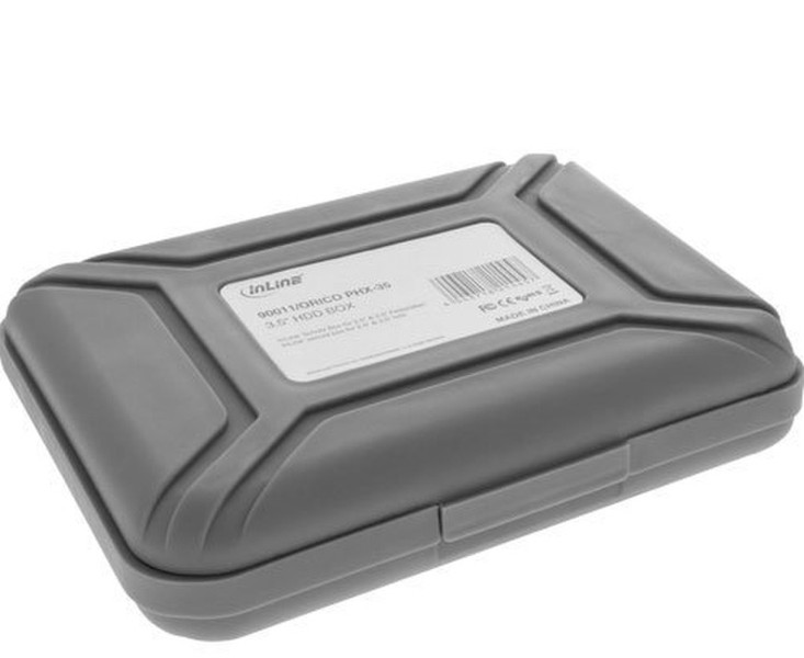 InLine 90011 Cover case Kunststoff Grau HDD/SDD-Gehäuse
