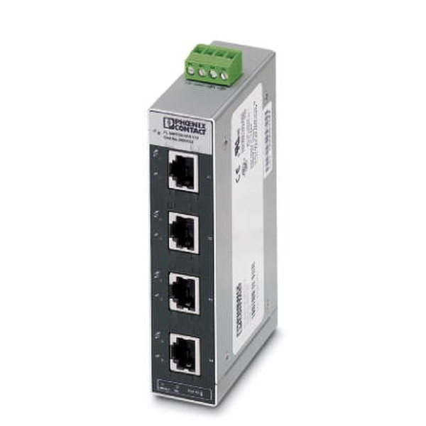 Phoenix FL SWITCH SFN 5TX-24VAC Неуправляемый L2 Fast Ethernet (10/100) Черный, Серый