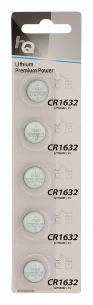 HQ HQCR1632/5BL Lithium 3V Nicht wiederaufladbare Batterie