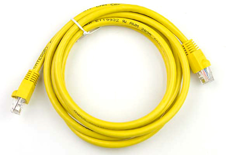 Supermicro CBL-0366L 1.8м Cat6 Желтый сетевой кабель