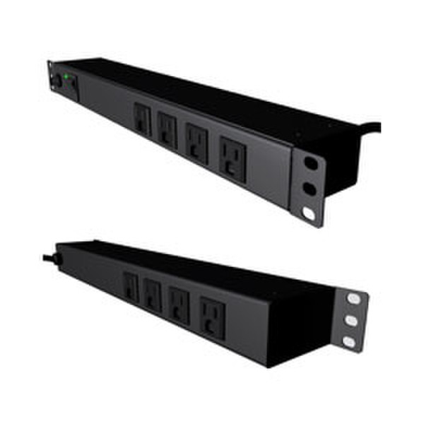 Complet UPS-1-010 / UPS-1-011 / UPS-1-012 8AC outlet(s) 1U Black power distribution unit (PDU)