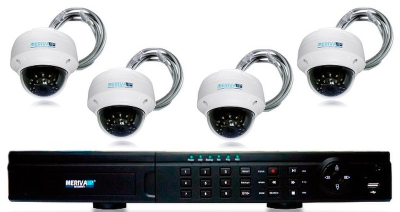 Meriva Security NVR-305KIT Verkabelt 4channels Videoüberwachungskit