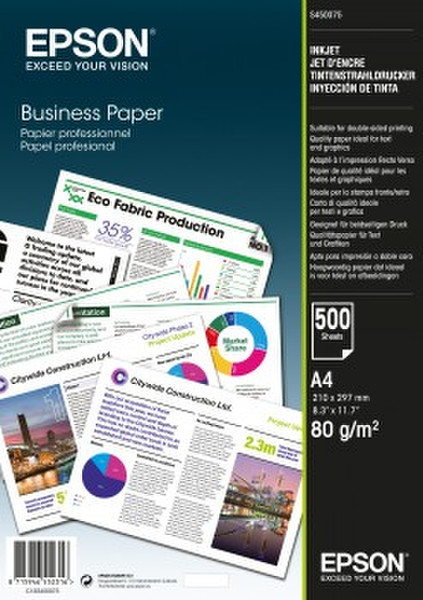 Epson Business Paper 80gsm 500 shts A4 (210×297 mm) Weiß Druckerpapier