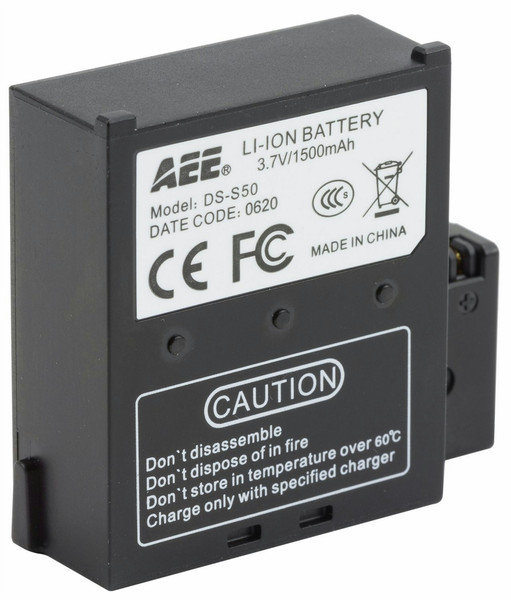 AEE 1006003 Lithium-Ion 1500mAh 3.7V rechargeable battery