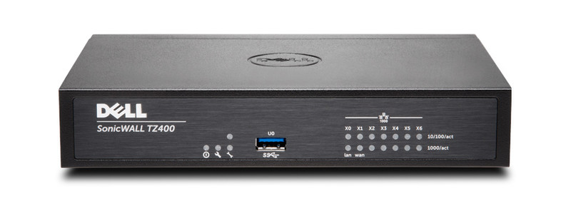 DELL SonicWALL TZ400 + TotalSecure 1Y 1300Мбит/с аппаратный брандмауэр