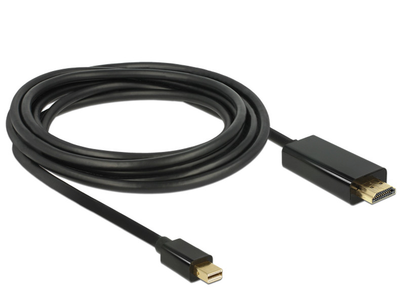 DeLOCK 83698 1m Mini DisplayPort HDMI Schwarz Videokabel-Adapter