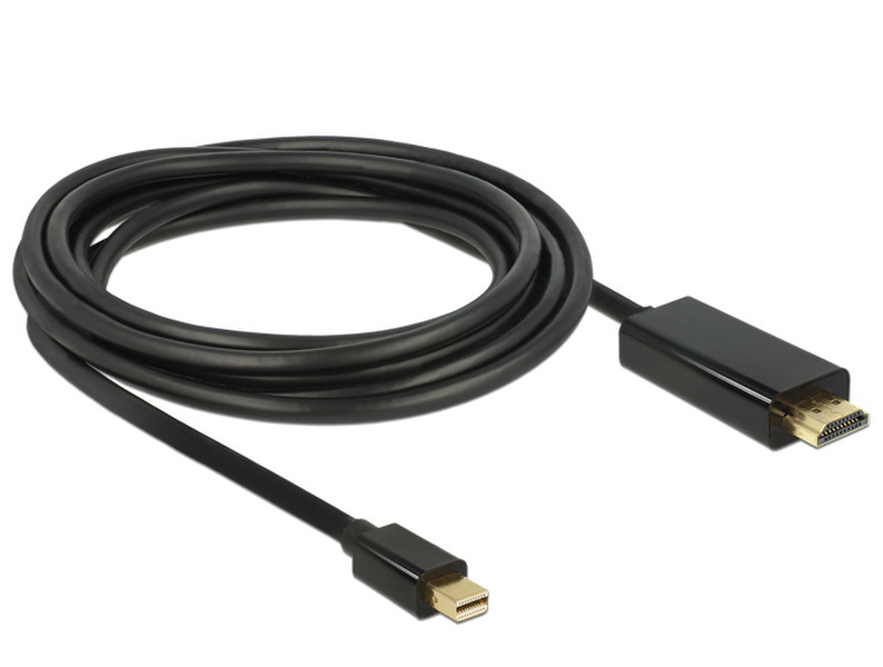 DeLOCK 83700 3m HDMI Mini DisplayPort Schwarz Videokabel-Adapter