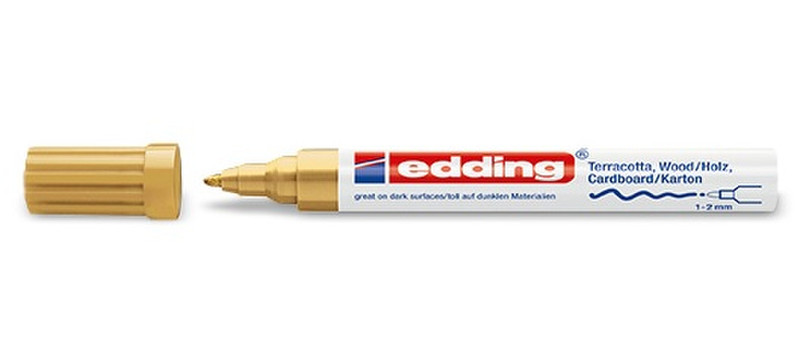 Edding 4040 Кистевидный наконечник Золотой 1шт маркер