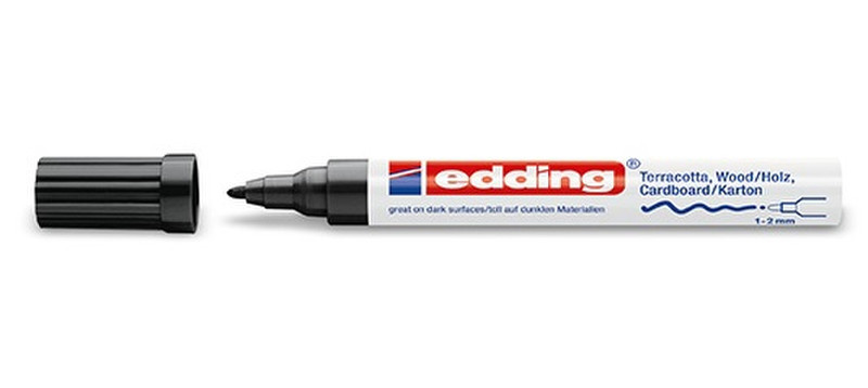 Edding 4040 Кистевидный наконечник Черный 1шт маркер