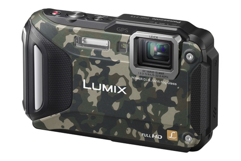 Panasonic Lumix DMC-FT5 16.1МП 1/2.33" MOS 3456 x 3456пикселей Камуфляж