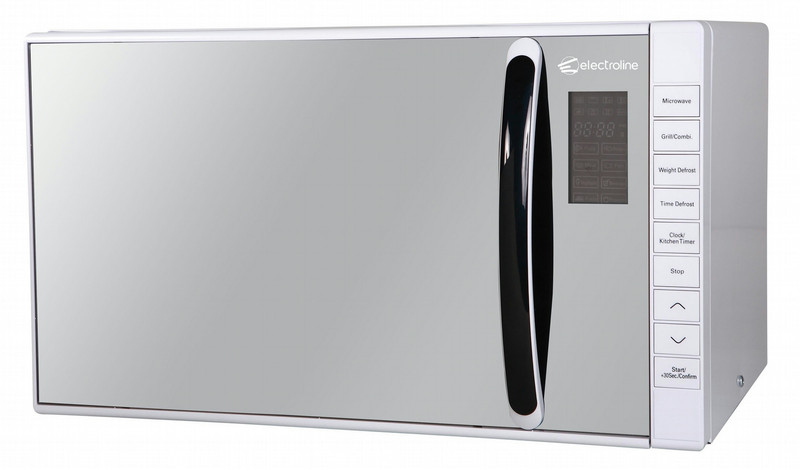 Electroline ME238AKW Countertop Combination microwave 23L 800W Mirror,White microwave