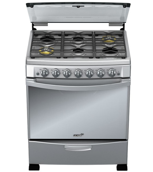 Acros AF7900D Freestanding Gas hob Stainless steel cooker