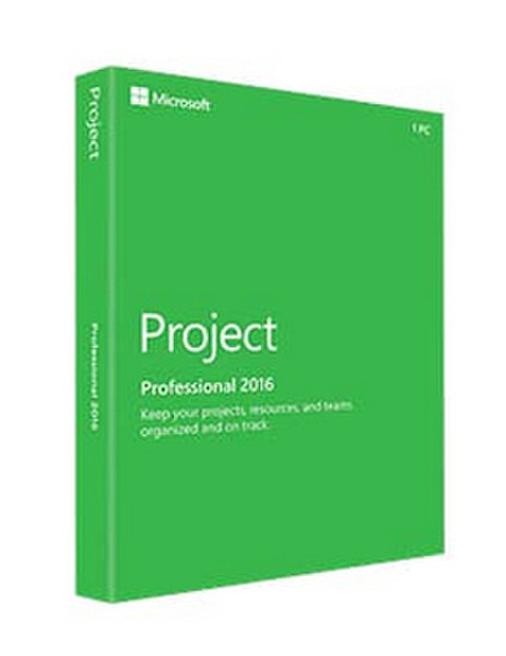 Microsoft Project Professional 2016 Voll 1Benutzer Niederländisch