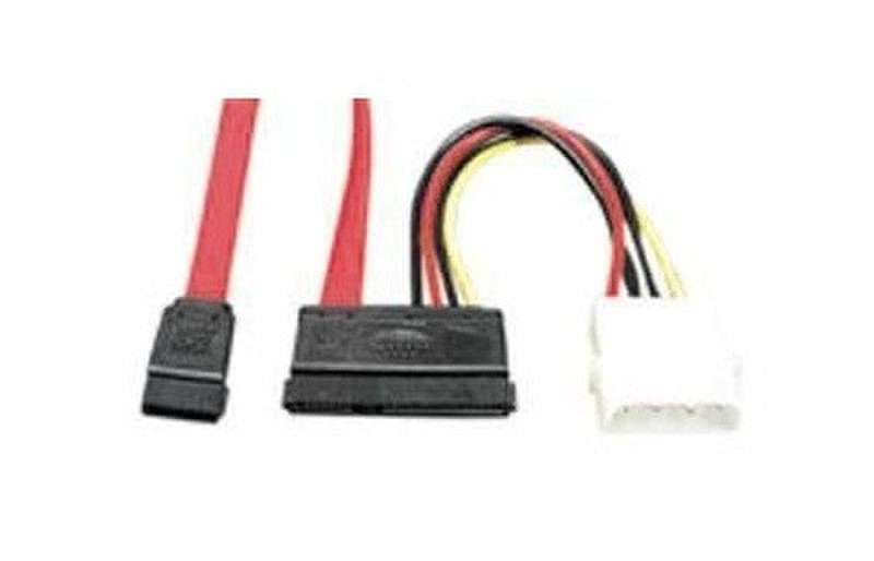 GR-Kabel BC-448 1м SATA 7-pin + 4-pin Molex SATA Разноцветный кабель SATA