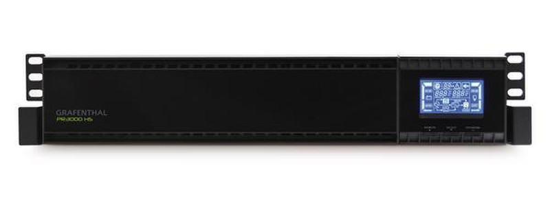 GRAFENTHAL PR-1500-HS 3000VA 7AC outlet(s) Rackmount Black uninterruptible power supply (UPS)
