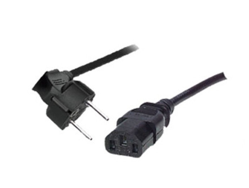 shiverpeaks Type F/C13 10m 10m Power plug type F C13 coupler Black power cable