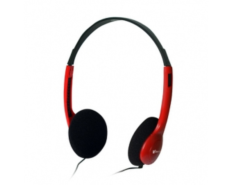 Vakoss LT-86HR Supraaural Head-band Black,Red headphone