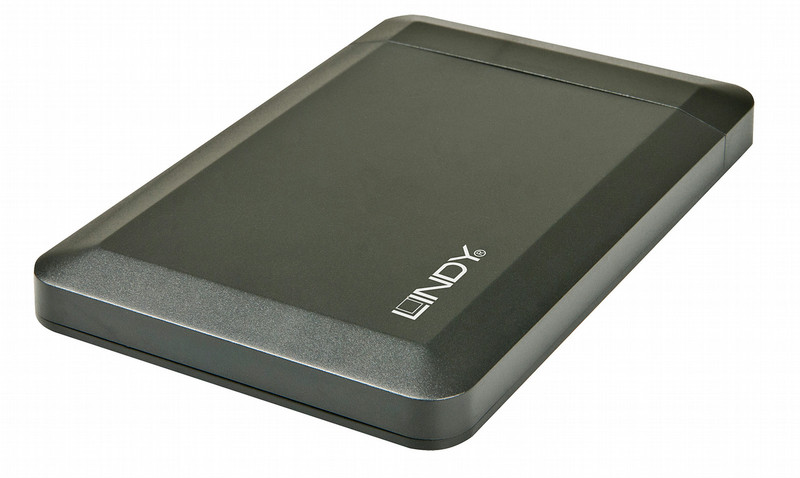Lindy 43166 HDD / SSD-Gehäuse 2.5Zoll Schwarz Speichergehäuse