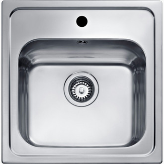 Teka ELINE 1C Square Stainless steel Top-mount sink