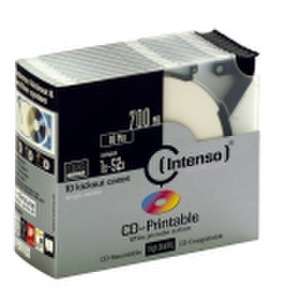 Intenso CD-R 700Mb 52x kick-out (10) printable 700МБ 10шт